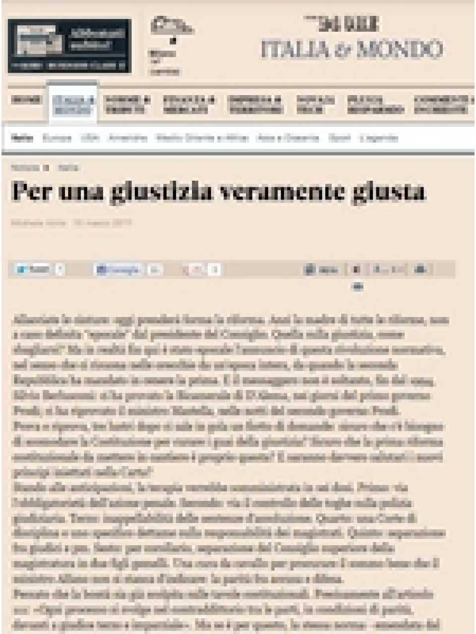 Per una giustizia veramente giusta