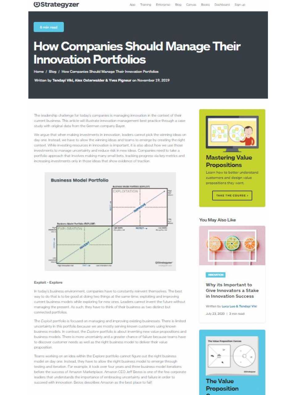 How Companies Should Manage Their Innovation Portfolios