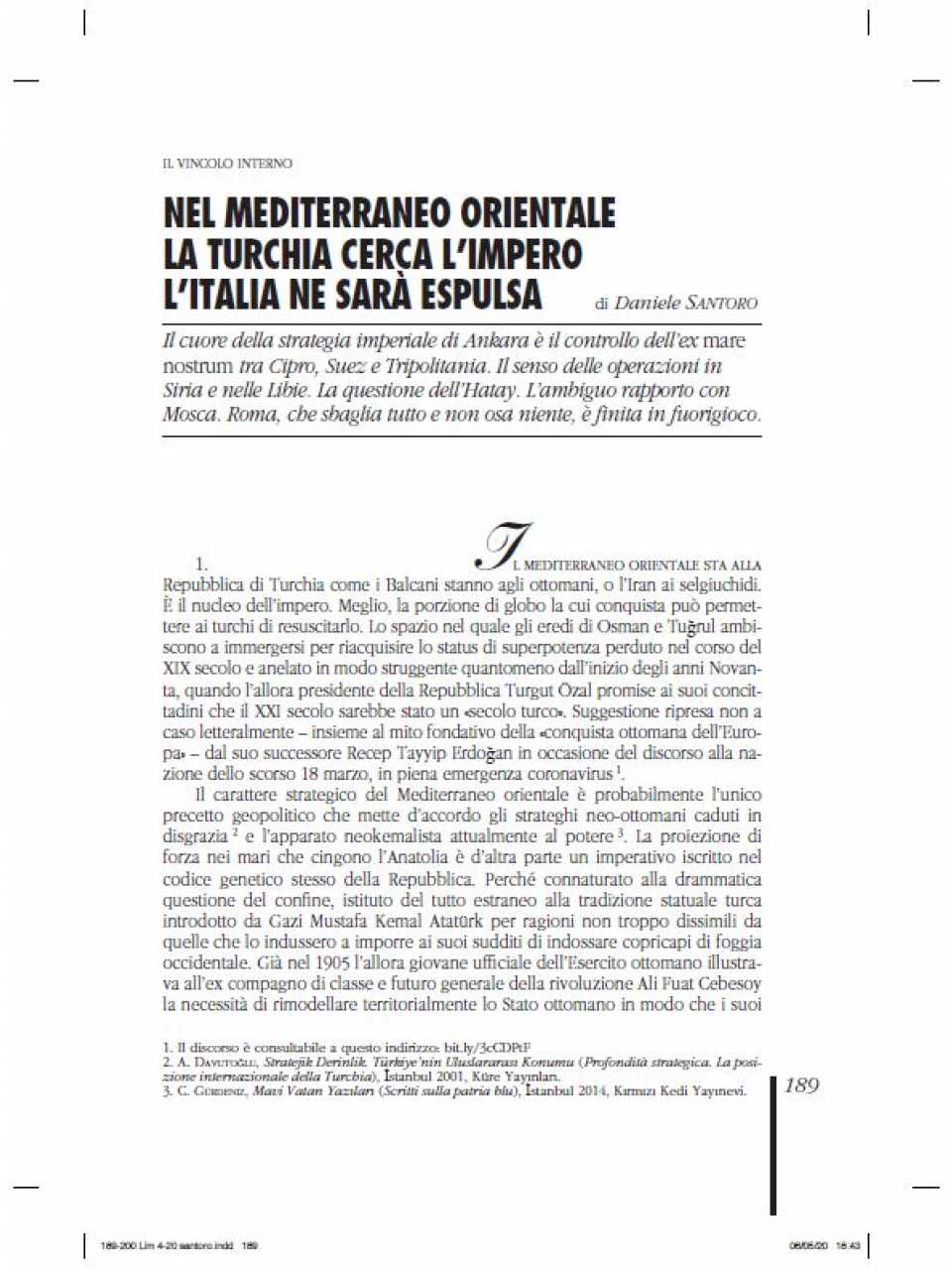 WEBINAR LIVEDifesa e sicurezza dell’Italia: strategie di sistema