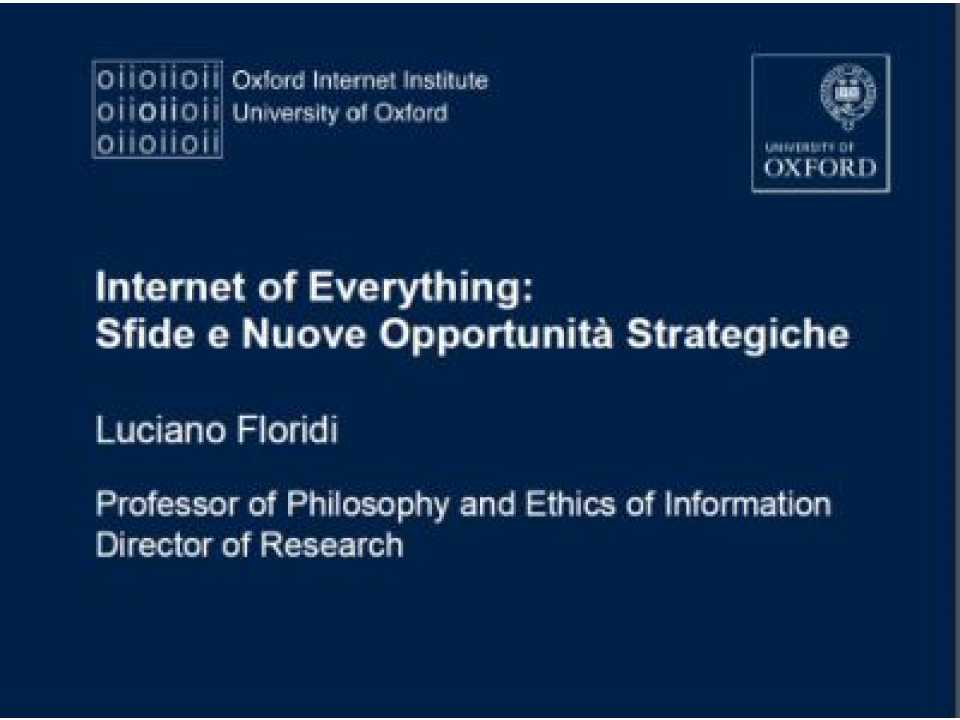 Internet of everything: sfide e nuove opportunità strategiche