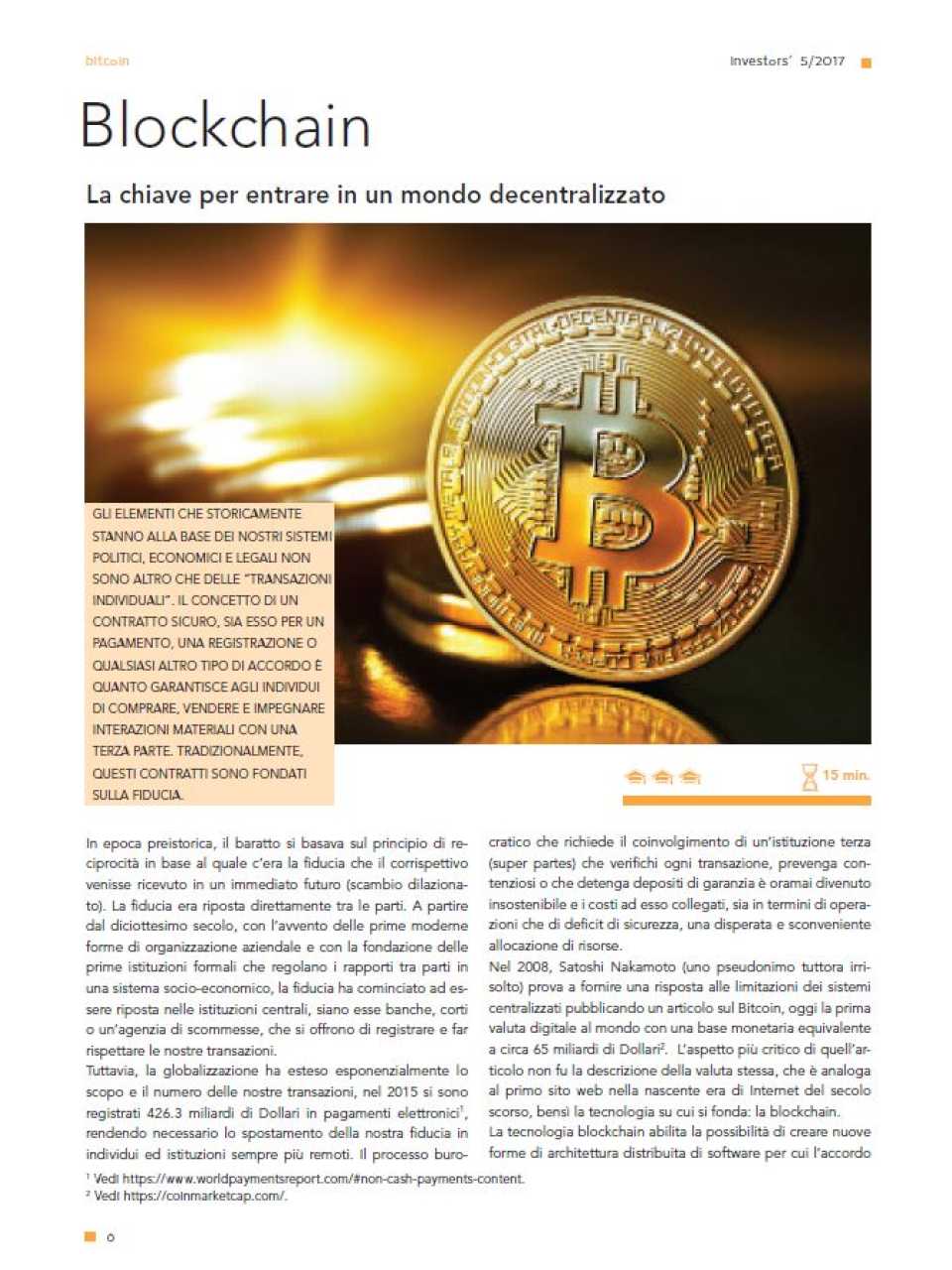 Blockchain. La chiave per entrare in un mondo decentralizzato