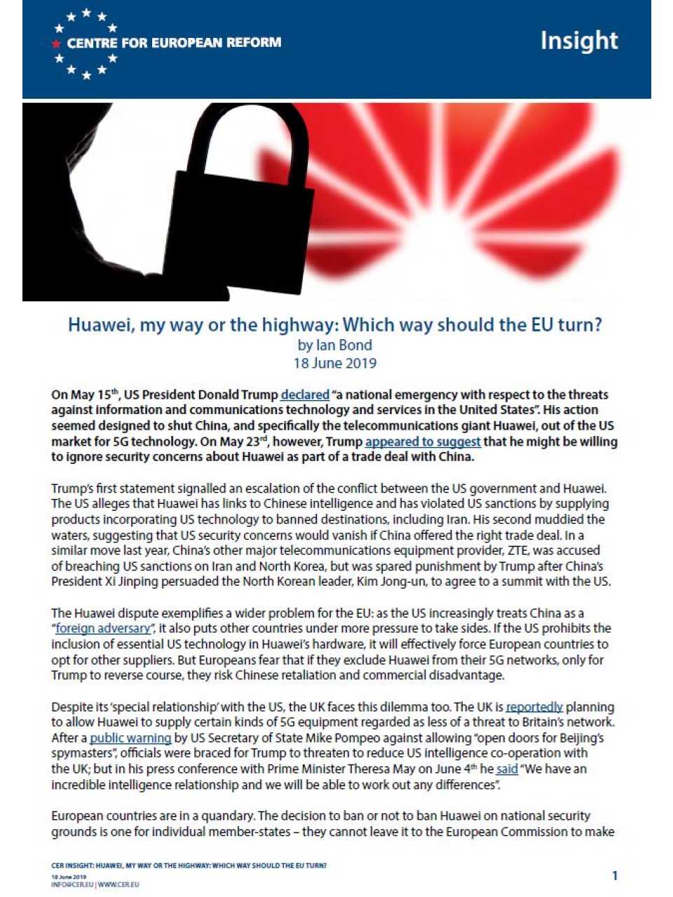Huawei, my way or the highway: which way should the EU turn?