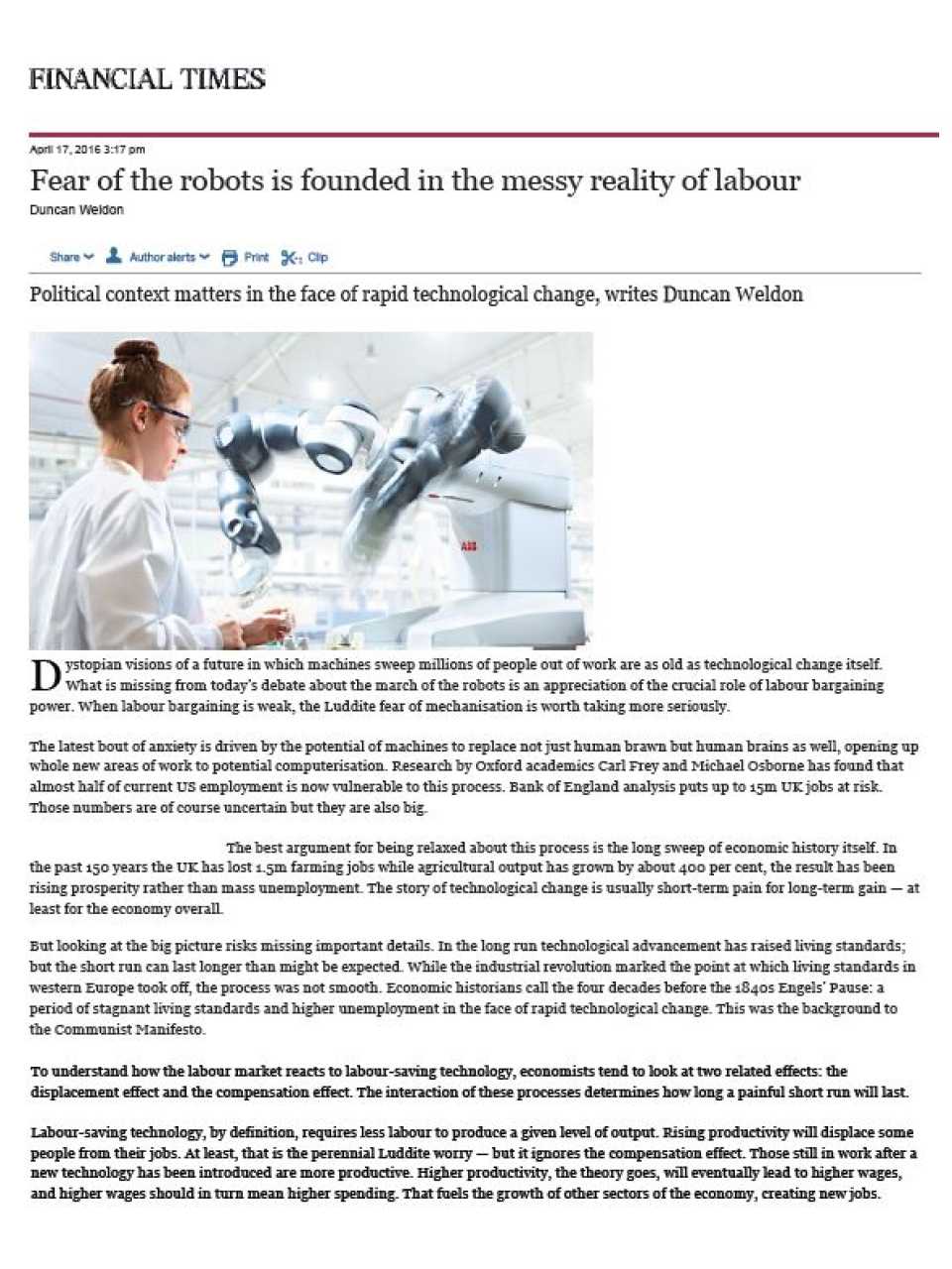 Fear of the robots is founded in the messy reality of labour