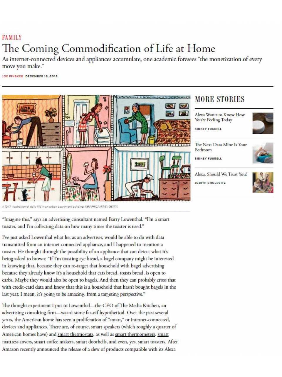 The coming commodification of life at home