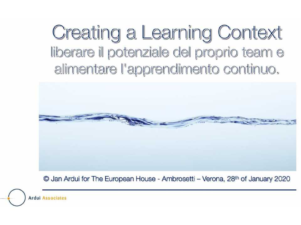 Creating a learning context liberare il potenziale del proprio team e alimentare l'apprendimento continuo