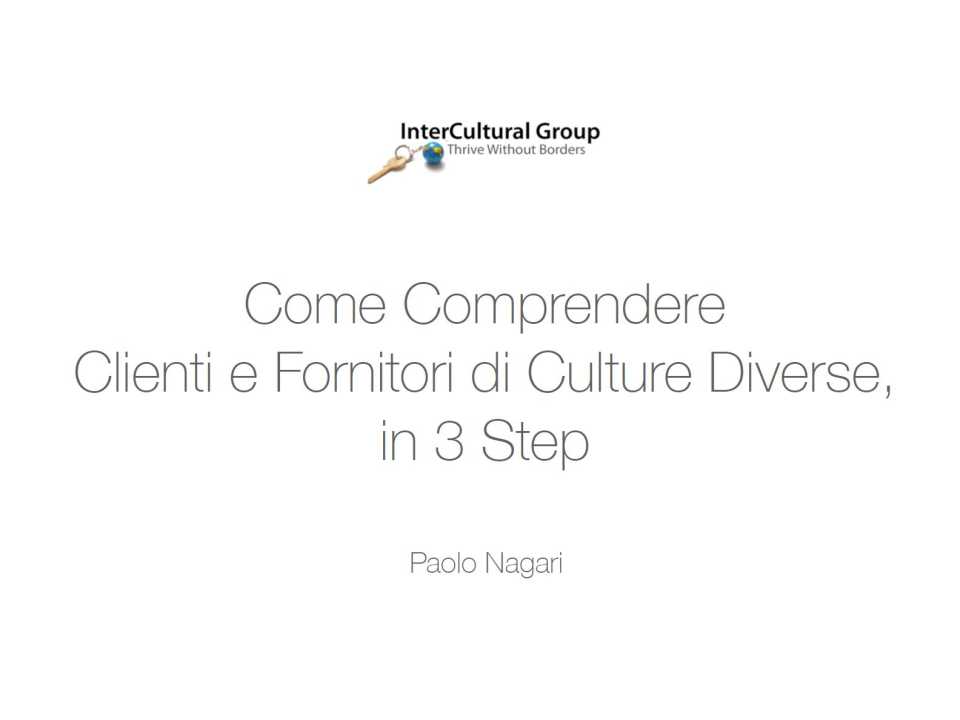 Come comprendere clienti e fornitori di culture diverse, in 3 step