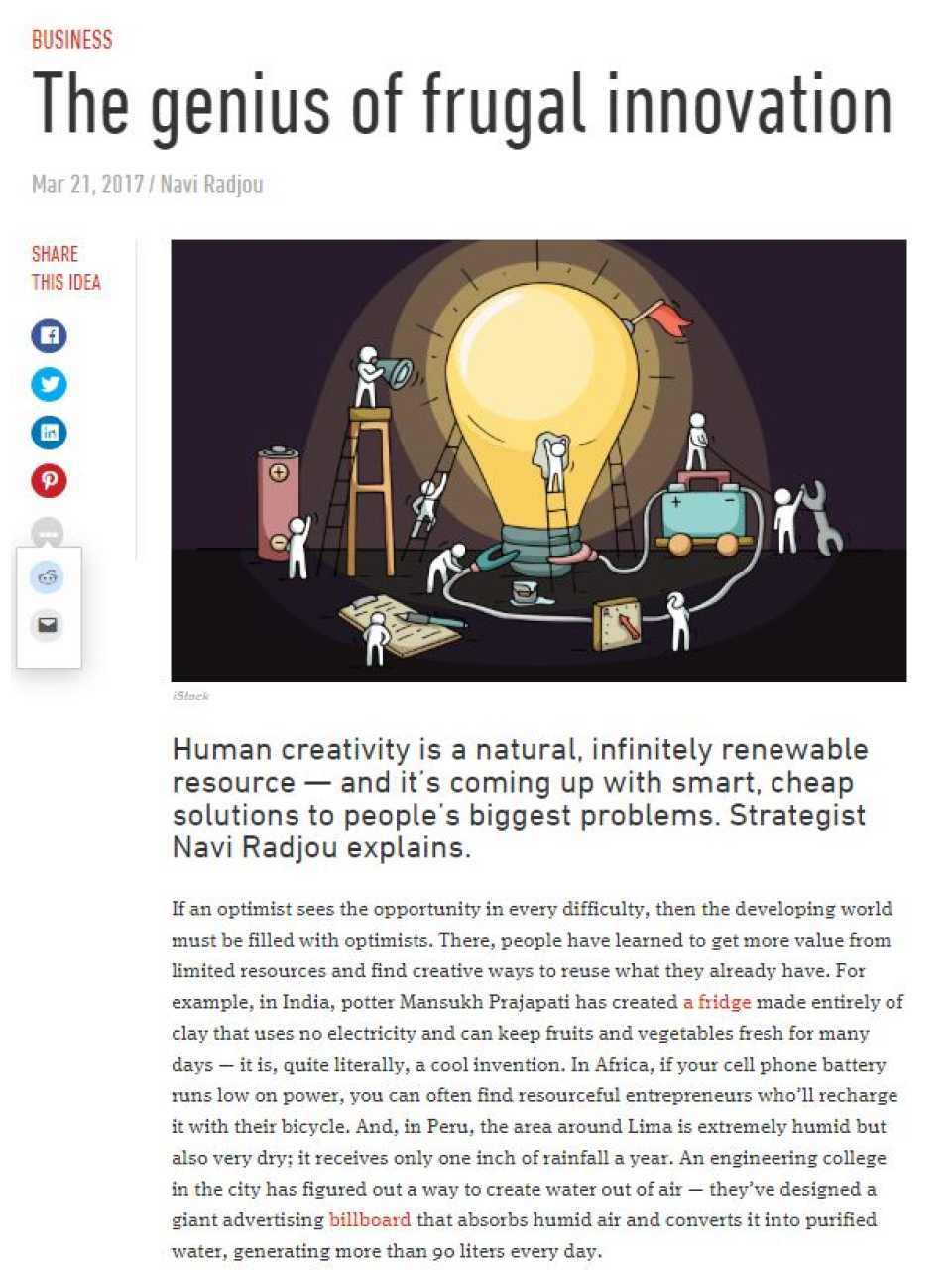 The genius of frugal innovation