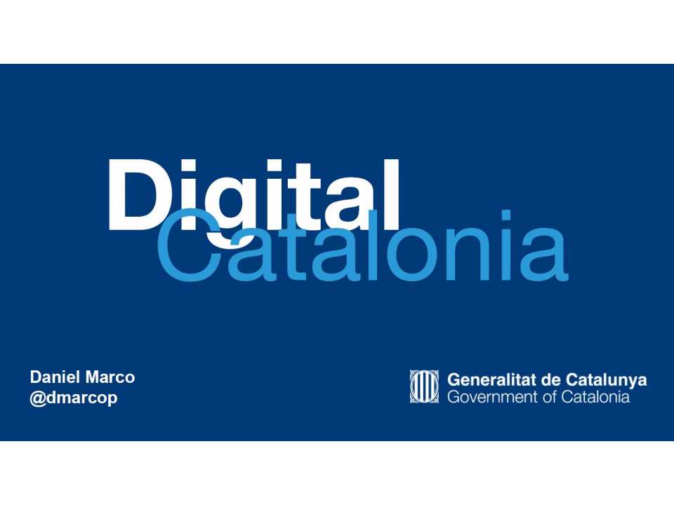 Le sfide della trasformazione digitale in un'organizzazione complessa: l'esperienza del governo della Catalonia