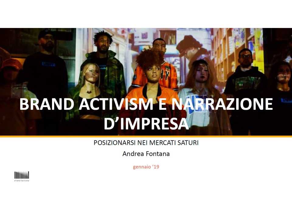 Brand Activism e Narrazione d'Impresa