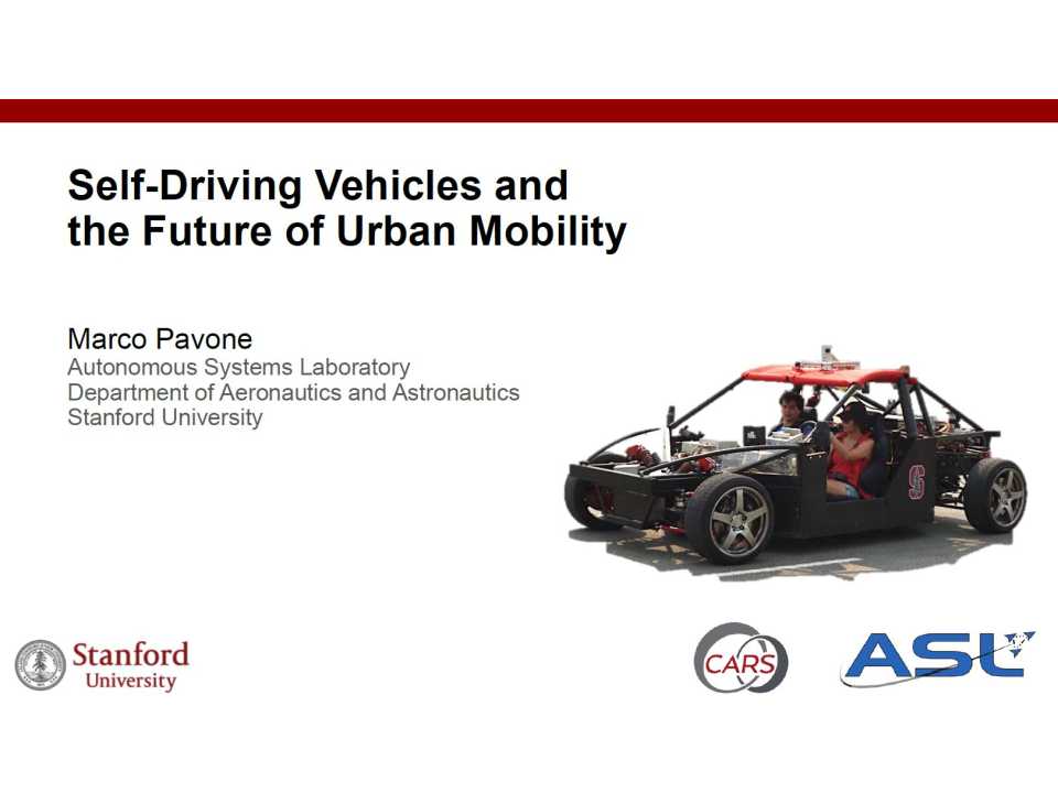 Self-Driving Vehicles and the Future of Urban Mobility