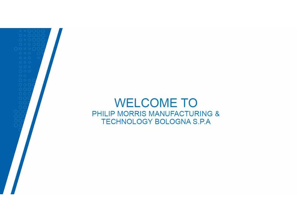Visita allo stabilimento Philip Morris Manufacturing & Technology Bologna di Crespellano