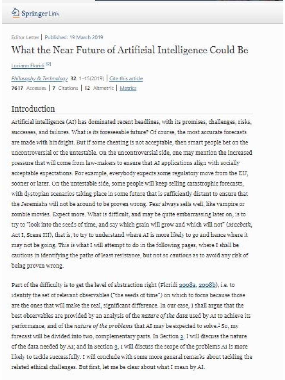 What the Near Future of Artificial Intelligence Could Be