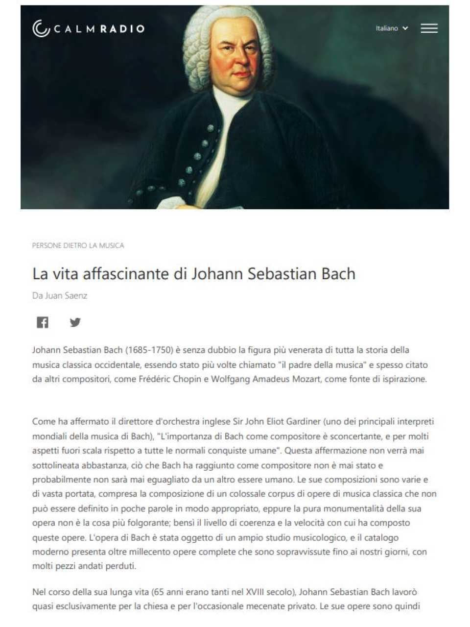 WEBINAR LIVE
Spunti di management dai grandi della musica: Bach, lo specialista