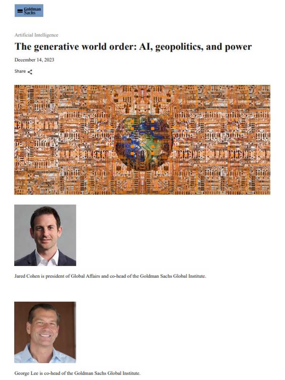 WEBINAR LIVE
The new fire: war, peace, and democracy in the age of artificial intelligence