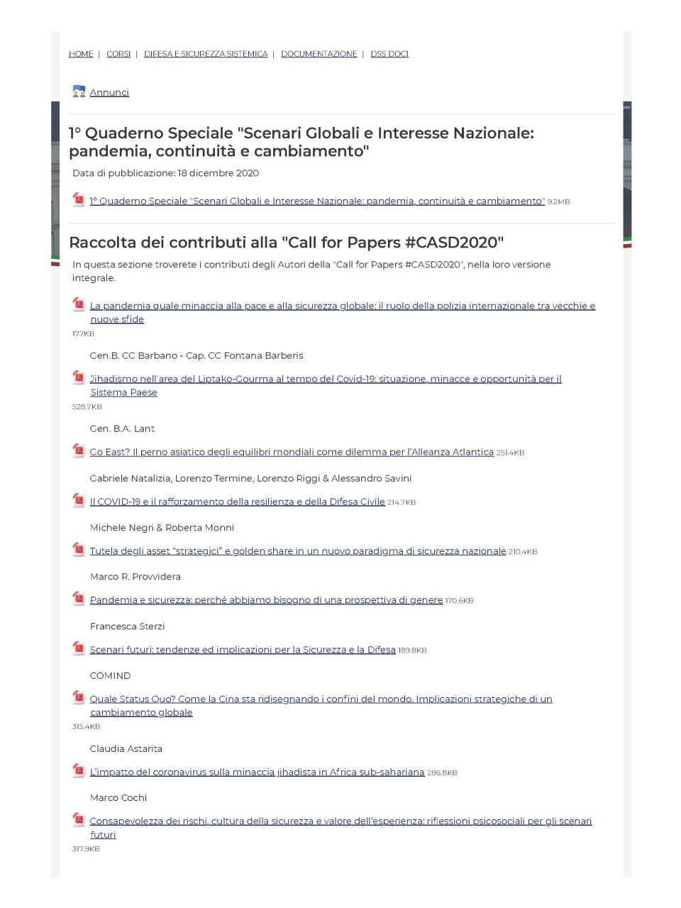 WEBINAR LIVEDifesa e sicurezza dell’Italia: strategie di sistema