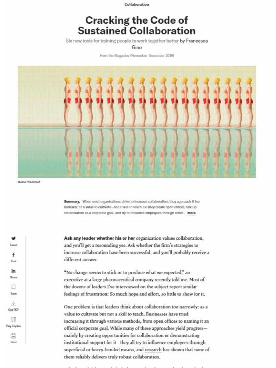 Cracking the code of sustained collaboration