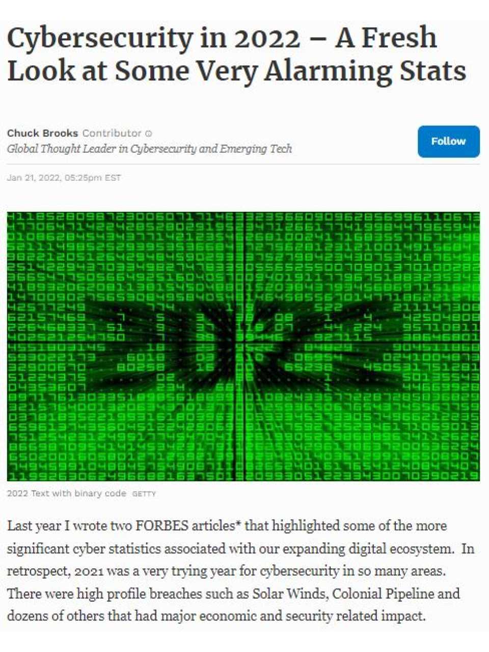 Cybersecurity in 2022 – A fresh look at some very alarming stats