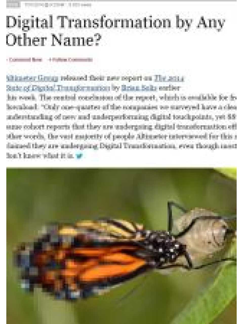 Digital transformation by any other name?