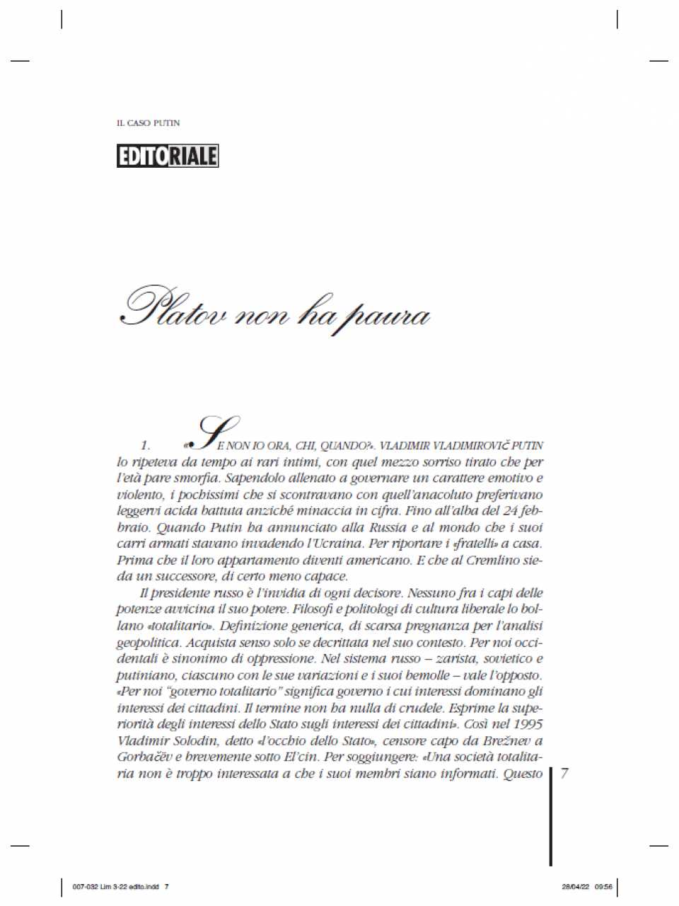 Editoriale di Lucio Caracciolo