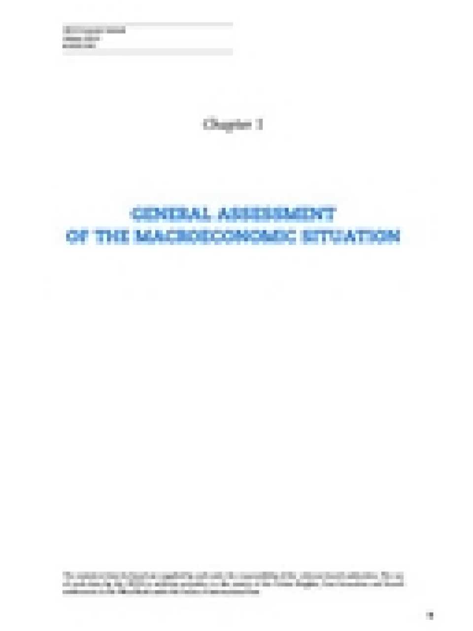 OECD economic outlook capitolo 1