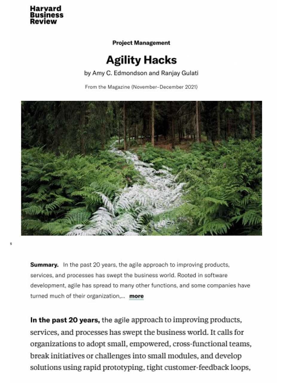 Agility Hacks