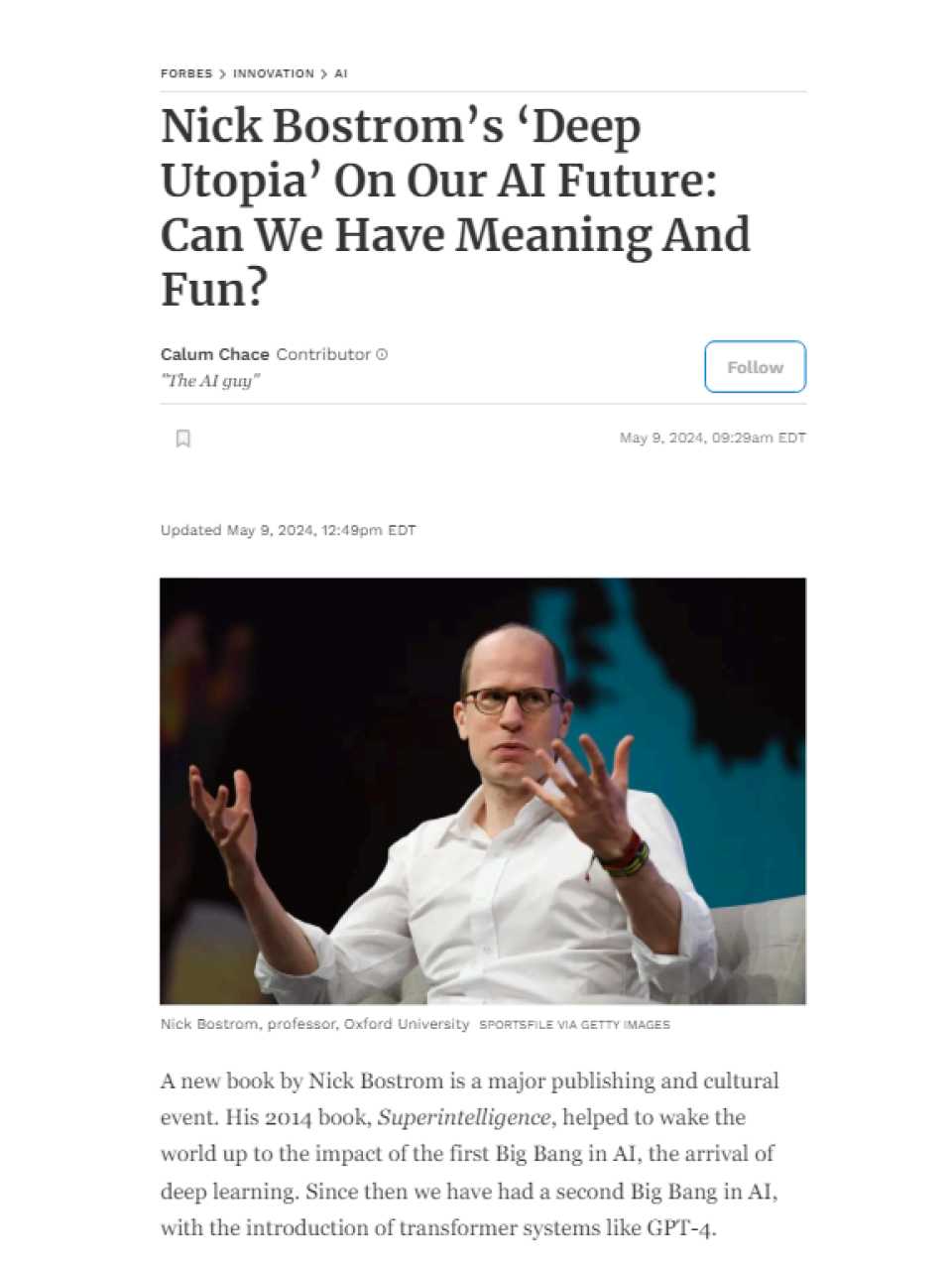 WEBINAR LIVE
Deep Utopia: come l’IA cambierà l’umanità
