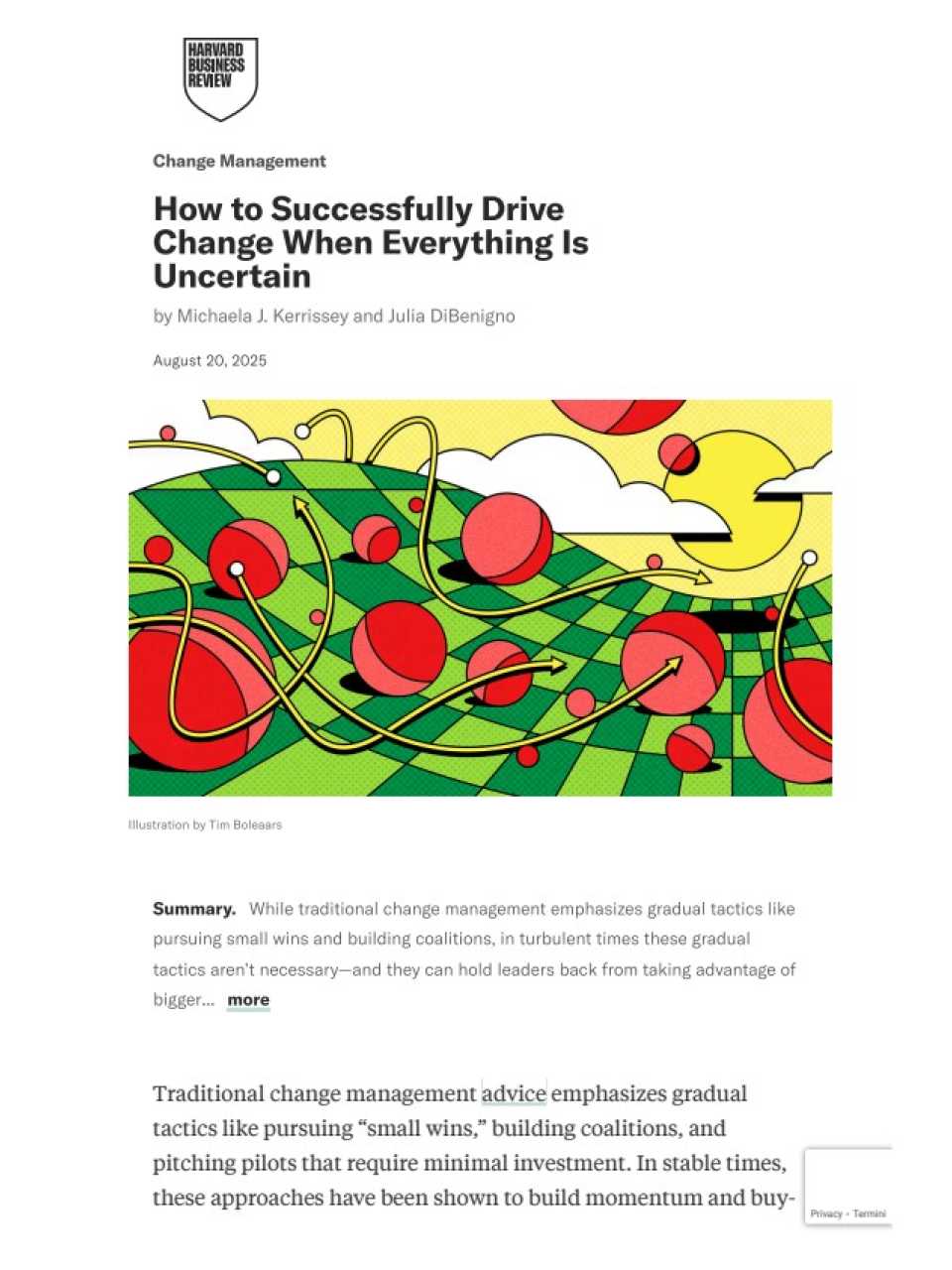 How to successfully drive change when everything is uncertain
