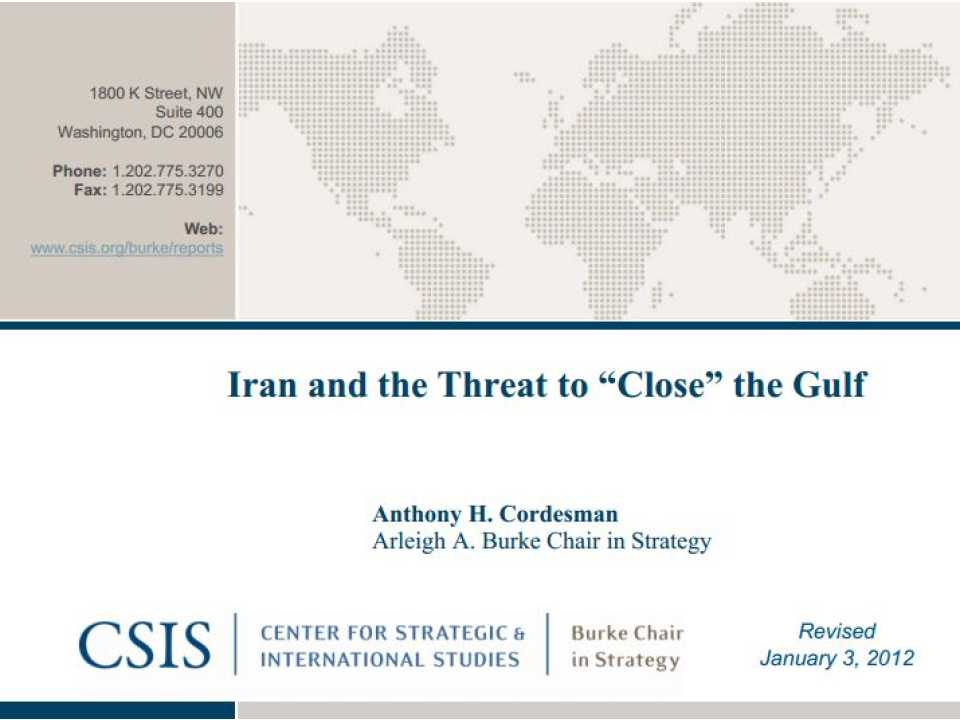 Iran and the threat to 