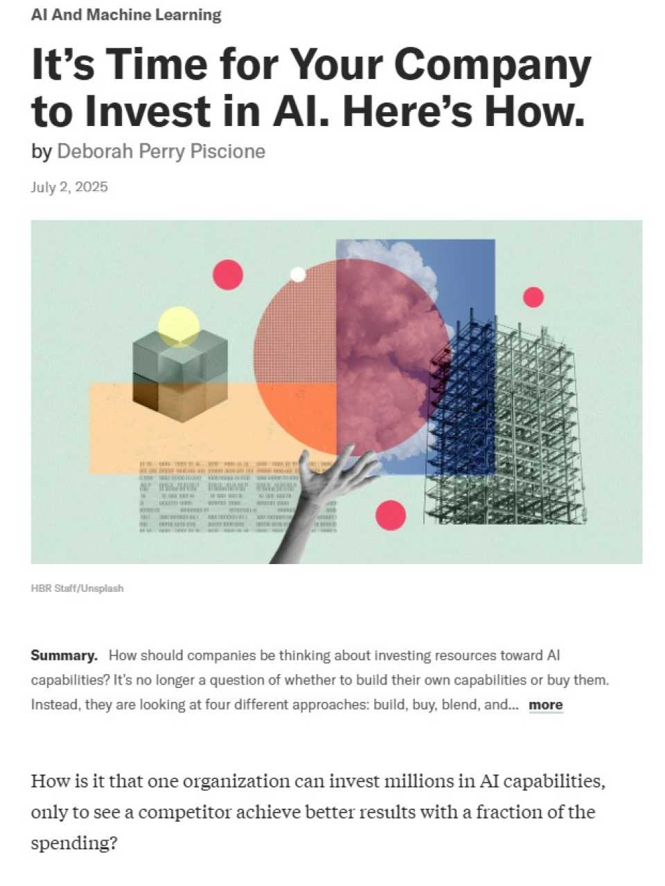 It’s time for your company to invest in AI. Here’s how