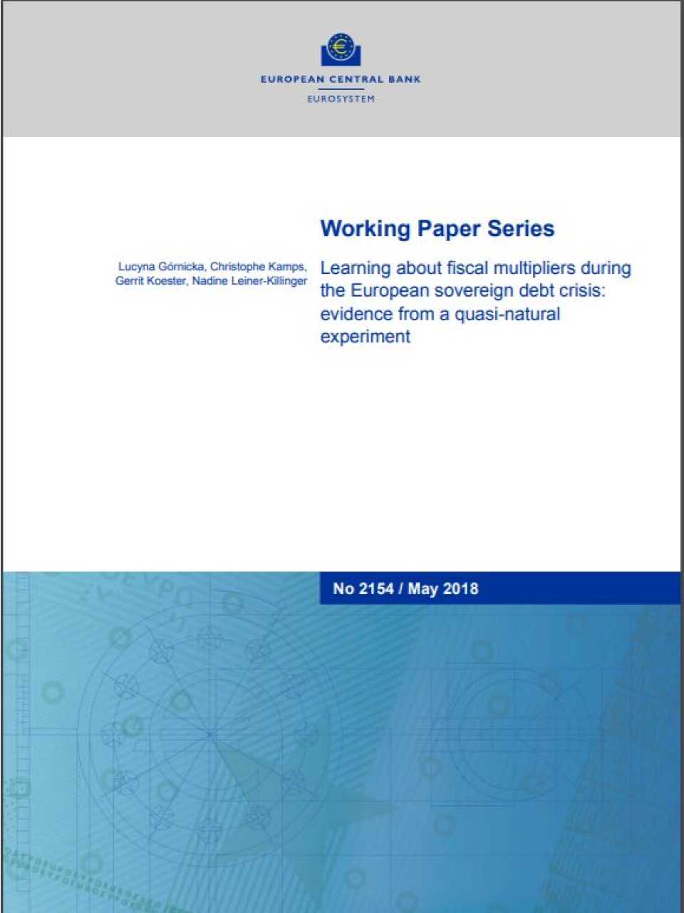 Learning about fiscal multipliers during the European sovereign debt crisis: evidence from a quasi-natural experiment