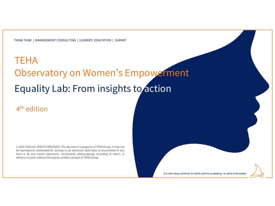 WEBINAR LIVE
Presentation of the 2025 report: “Observatory on Women’s Empowerment