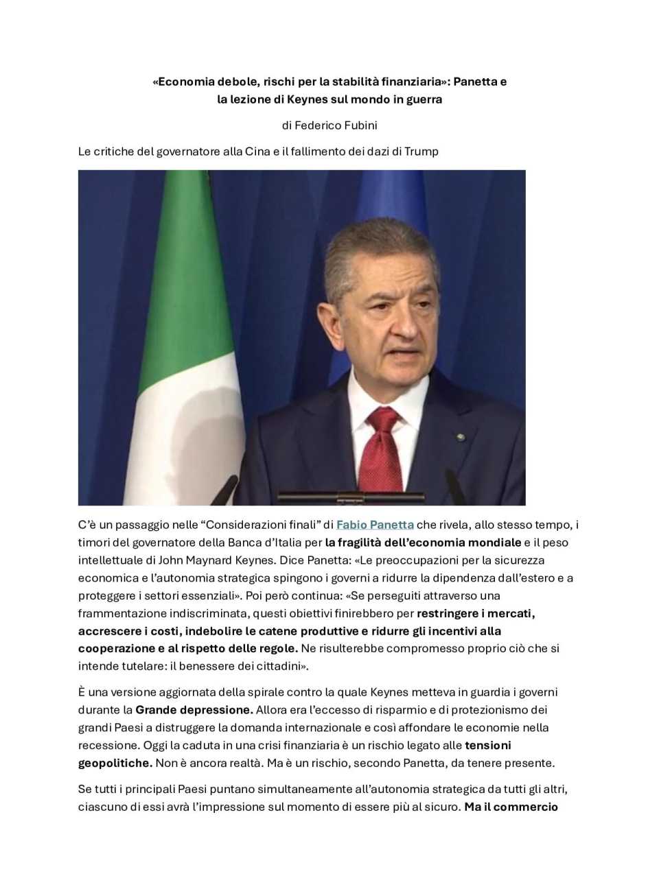 WEBINAR LIVE
Italy in a changing world: challenges and prospects of a Country in transition