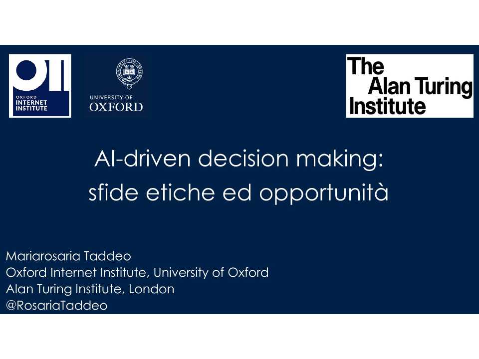 WEBINAR LIVE
AI-driven decision making: sfide etiche ed opportunità