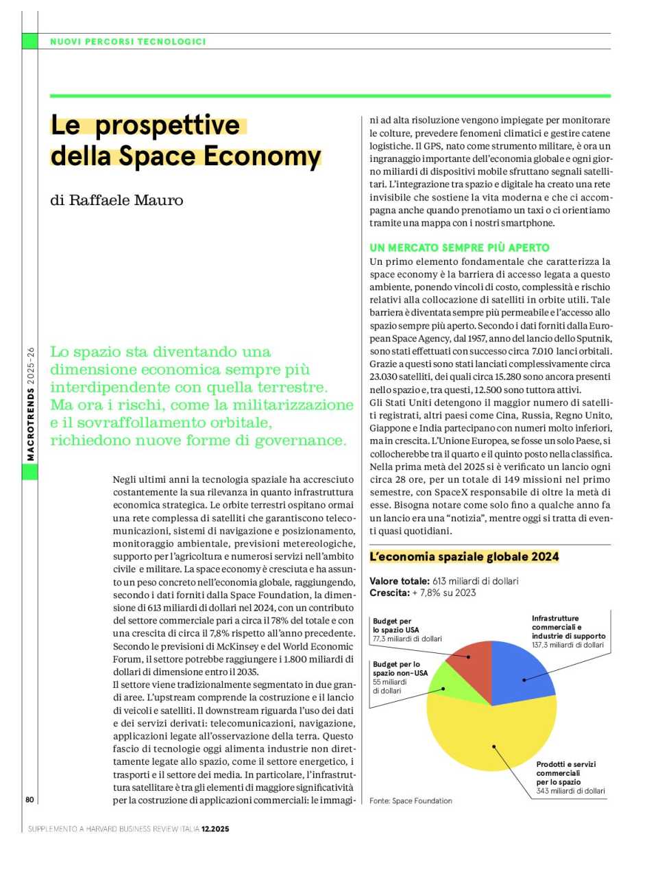 WEBINAR LIVE
La corsa allo spazio: come la Space Economy ridisegnerà la competizione globale