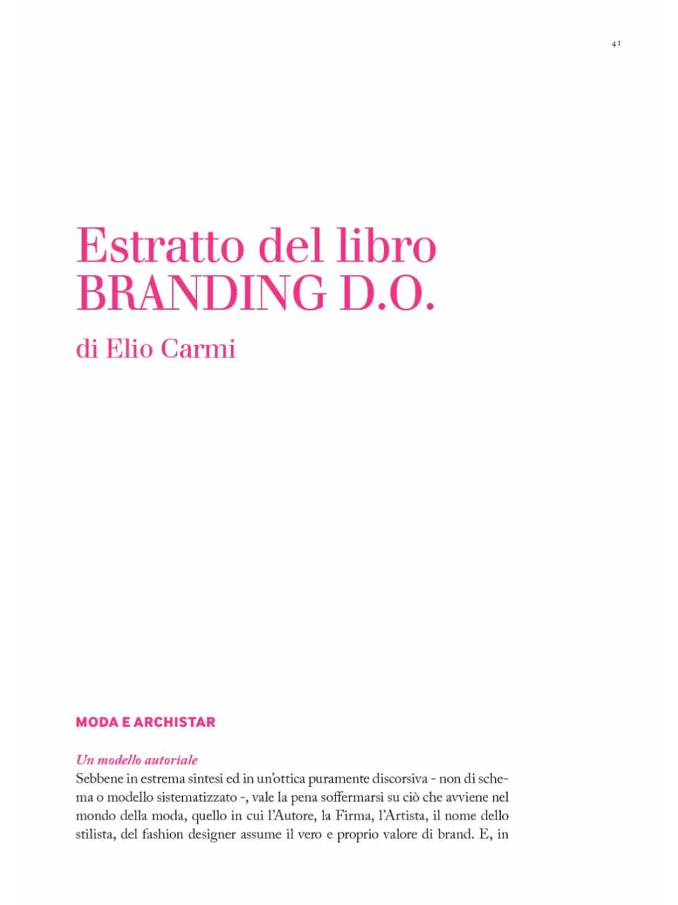 Branding. Una visione design oriented