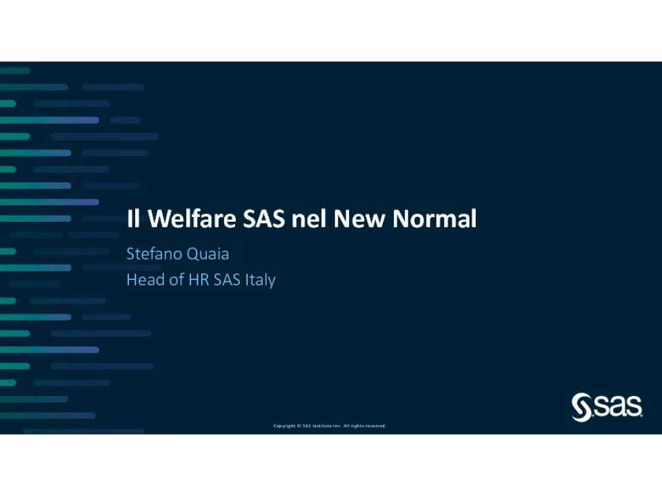WEBINAR LIVE
Il corporate welfare e gli impatti su sostenibilità, persone e territorio