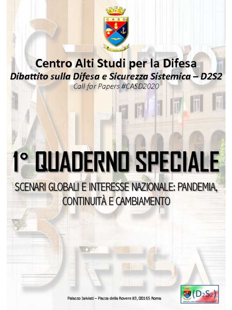 WEBINAR LIVEDifesa e sicurezza dell’Italia: strategie di sistema