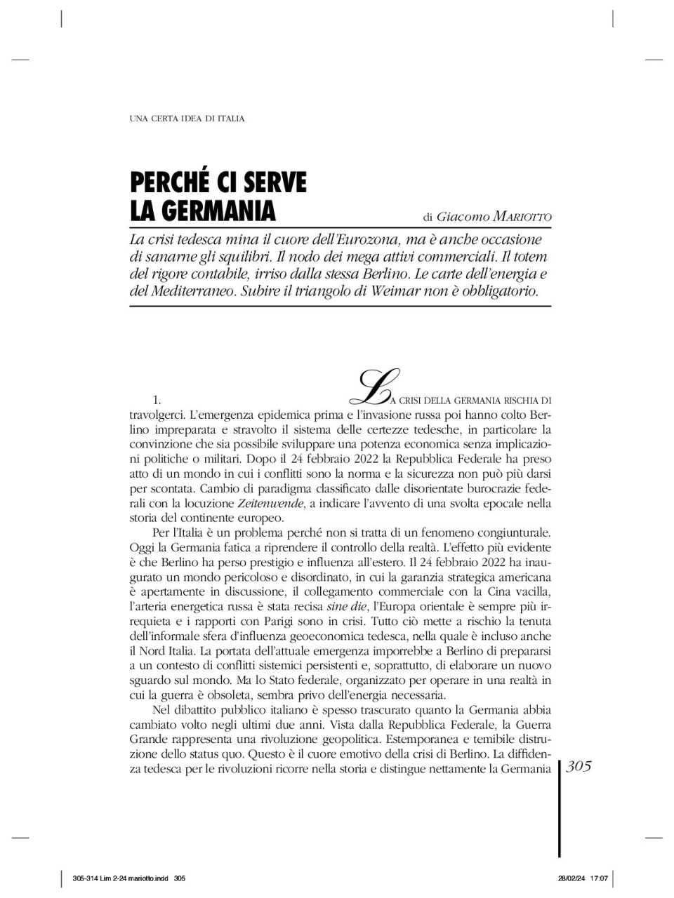 WEBINAR LIVE
Ciascuno per sé, nessuno per tutti: prove di suicidio europeo