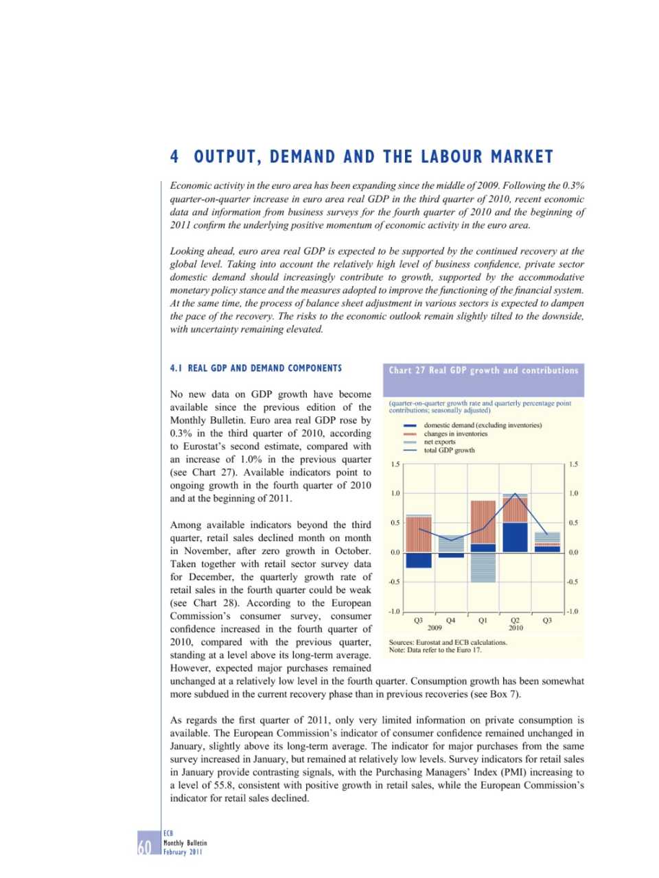 Output, demand and the labour market (Monthly Bulletin n. 2 - February 2011)