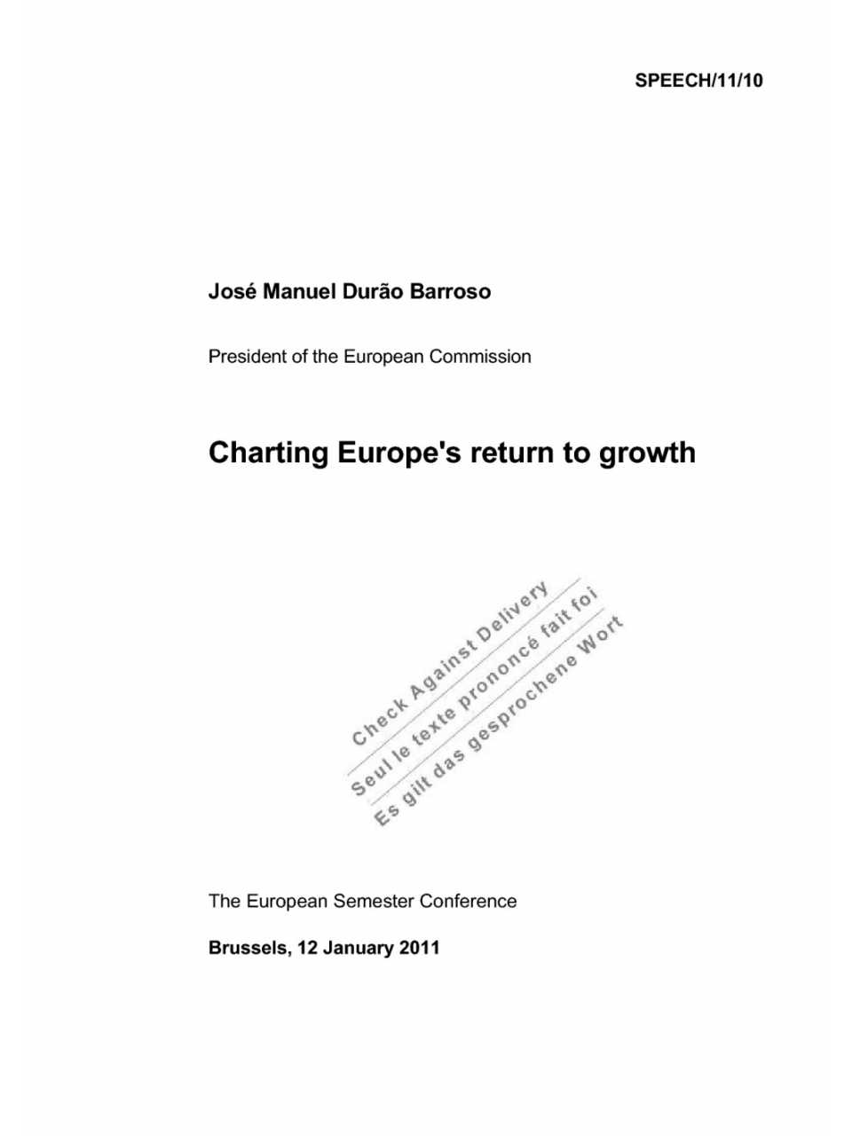Charting Europe's return to growth