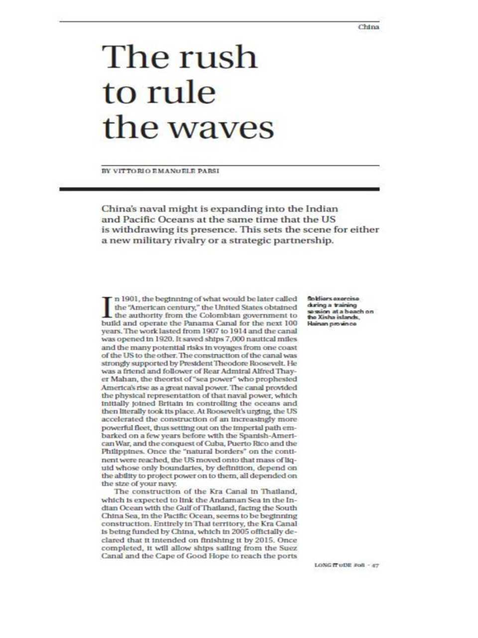 The rush to rule the waves