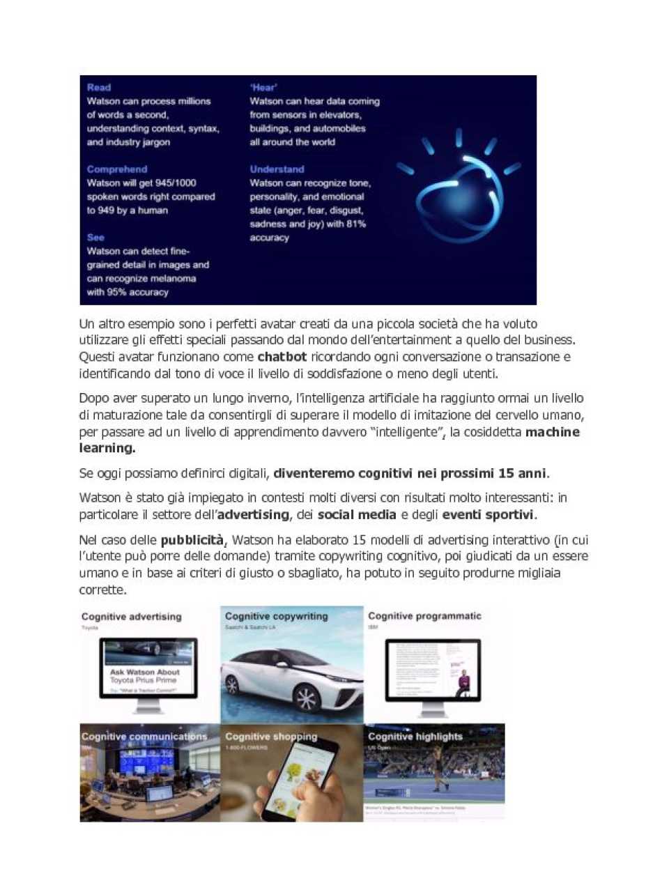 Il futuro del Marketing con il Cognitive Computing