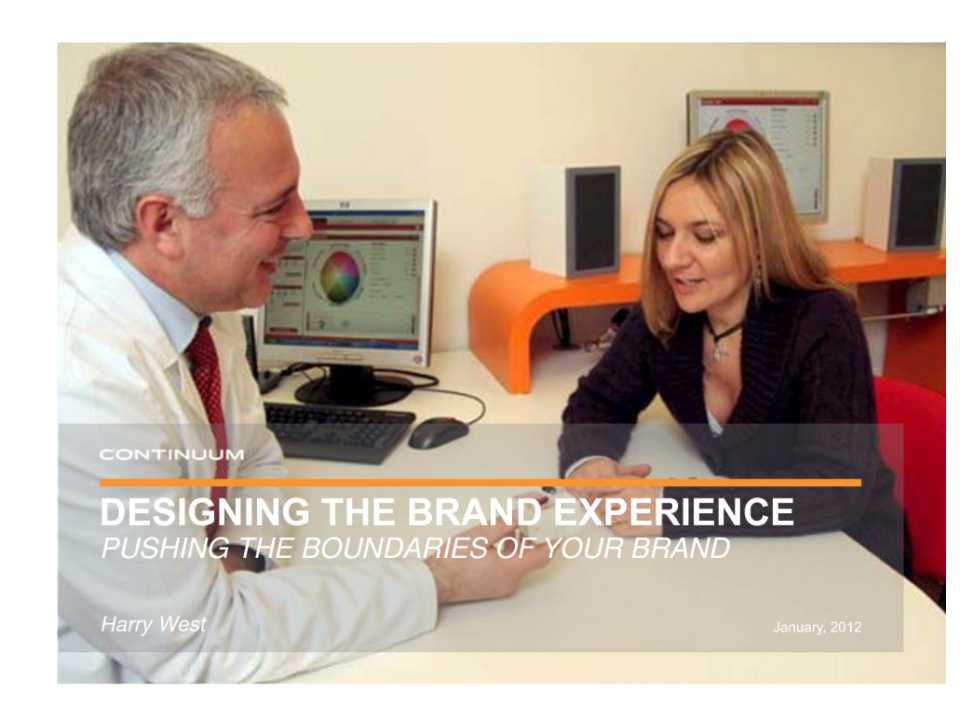 Designing the brand experience