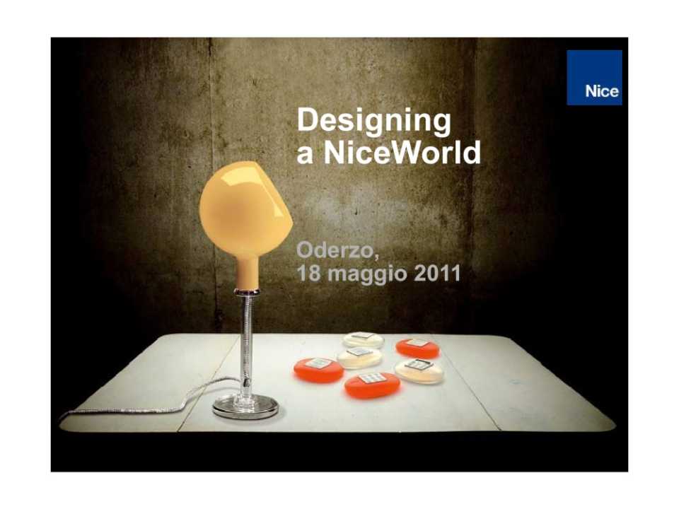 Prodotto e design nelle strategie competitive: quali frontiere il caso nice