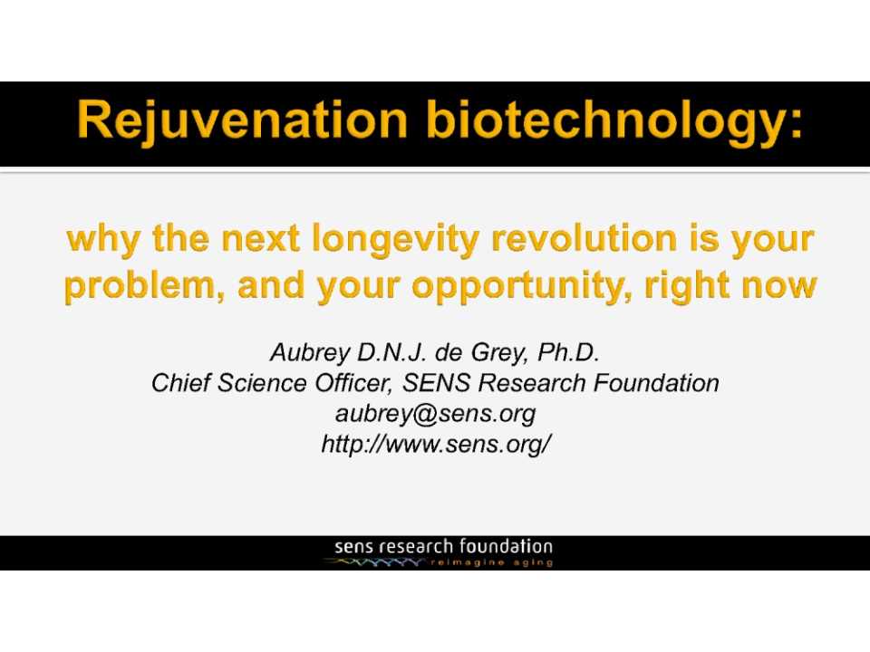 The next longevity revolution is your problem, and your opportunity, right now