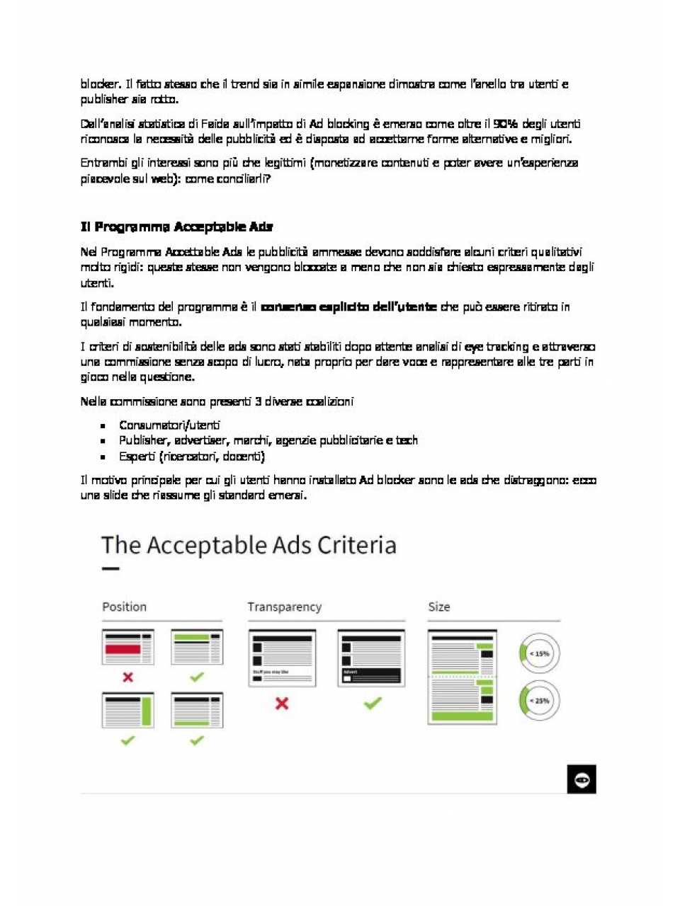L'evoluzione dell'advertising on-line: “Making the Internet better for everyone”