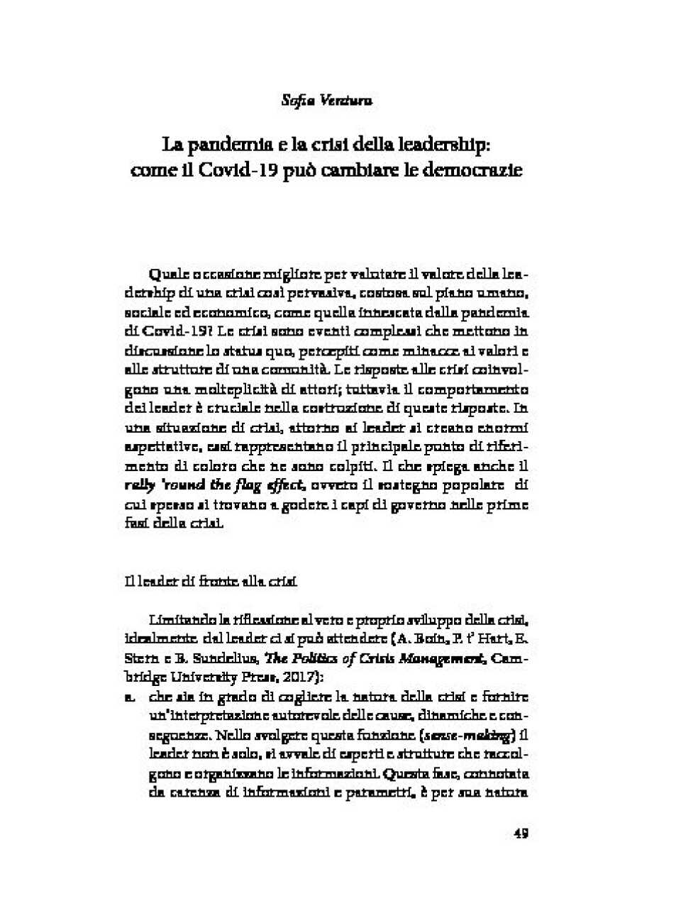 WEBINAR LIVELo stato della leadership politica in Italia e in Europa