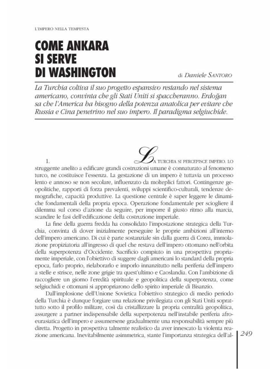WEBINAR LIVEDal caos americano al calderone Mediterraneo: quali prospettive per il futuro?