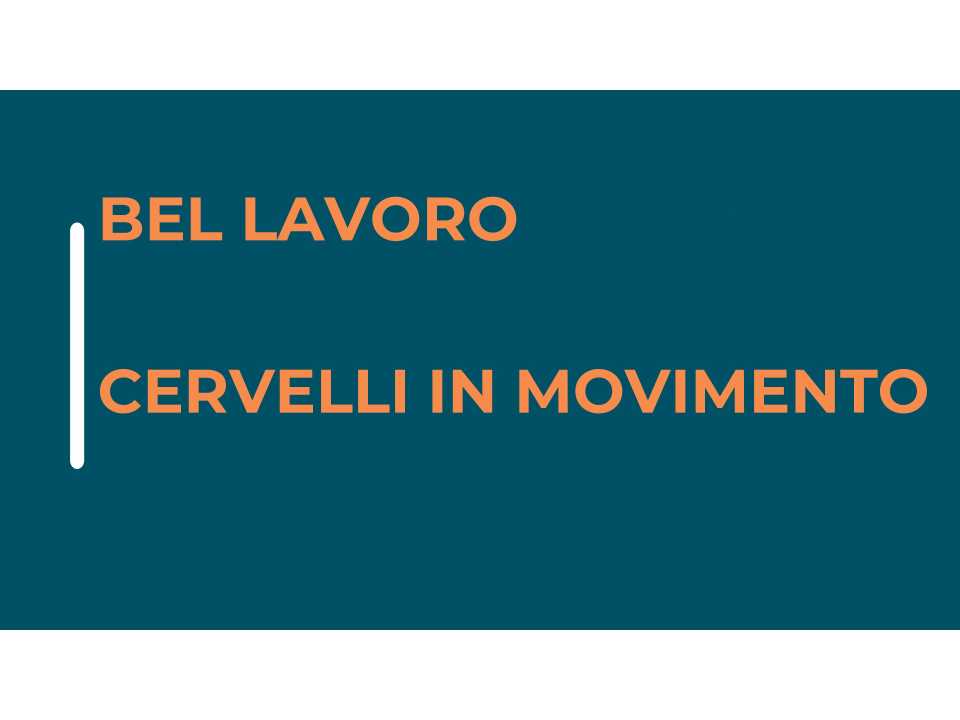 WEBINAR LIVE
I giovani e il lavoro: opportunità, criticità, valori e prospettive