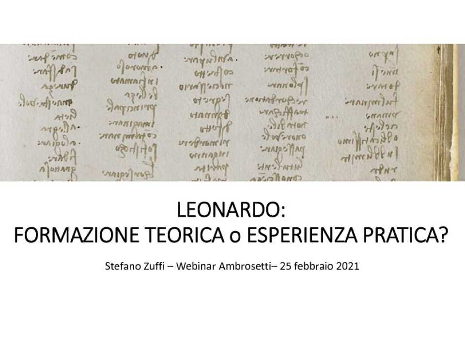 WEBINAR LIVEArte e management: Leonardo da Vinci: dalla teoria alla pratica